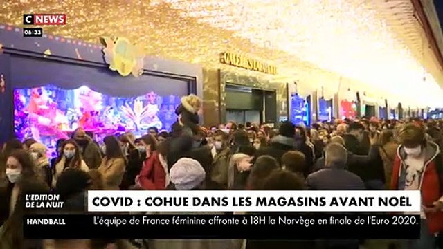 Coronavirus - Regardez ces images de cohue hier sur les Grands Boulevards à Paris où des centaines de personnes se pressent pour les achats de Noël