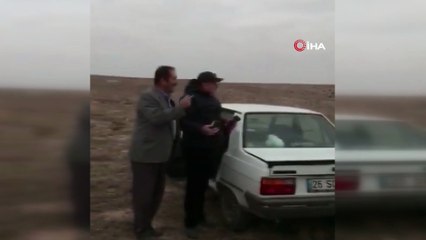 Suçüstü yakalanan defineciler maske cezası yedi