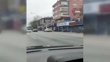 Bursa trafiğinde tehlikeli anlar! Saniye saniye kamerada...