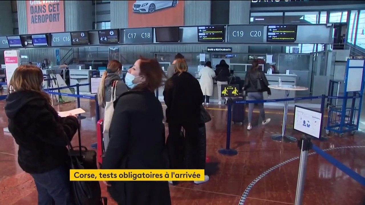 Coronavirus : en Corse, les nouveaux arrivants doivent obligatoirement présenter un test négatif
