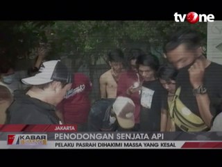Pelaku Penodongan dengan Senjata Api Dihakimi Massa
