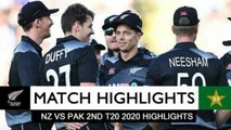 PAK vs NZ 2nd T20 2020 highlights nz vs pak t20 highlights