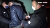 Çatıdan çatıya kaçmaya çalışan hırsız polise yakalanınca ağladı