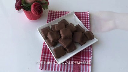 MARKETTEN ALMAYA SON❗️KAHVENİN YANINA 3 MALZEMEYLE ÇİKOLATA KAPLI GERCEK SARAY HELVASI TARİFİ