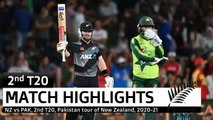 New Zealand vs Pakistan 2nd T20 Match 2020 Highlights