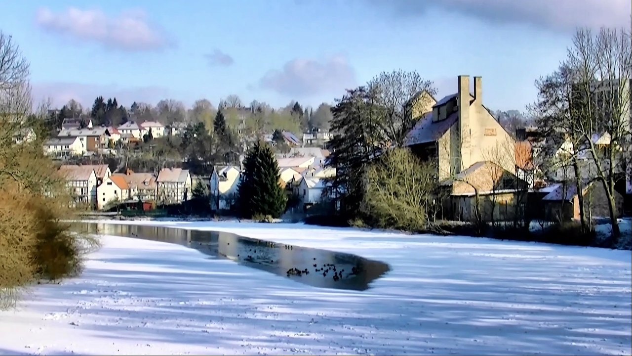 Winterimpressionen - An der Fulda in Melsungen
