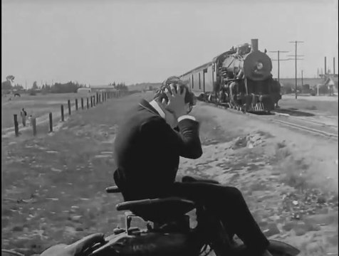 Hilarious 1924 Old Timey Motorcycle Action Scene ~ Buster Keaton ~ Sherlock Jr