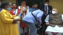 Watch: Baul singer performs for Amit Shah in Bolpur