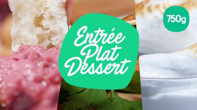 Episode 1 des recettes d'une entrée, un plat, un dessert - 750g