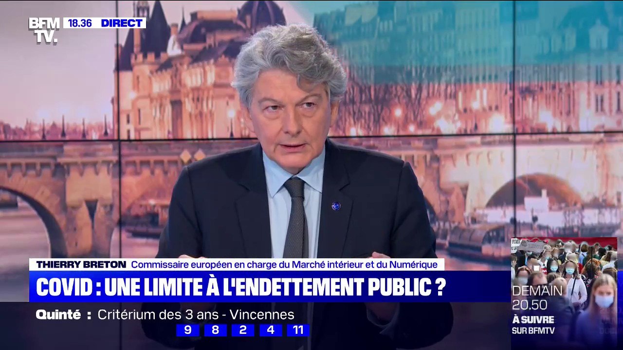 Thierry Breton: "Ce n'est pas une option" de demander l'annulation de la dette de la France à la BCE