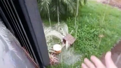 Faltando cinco dias para o Natal, morador reclama de esgoto transbordando