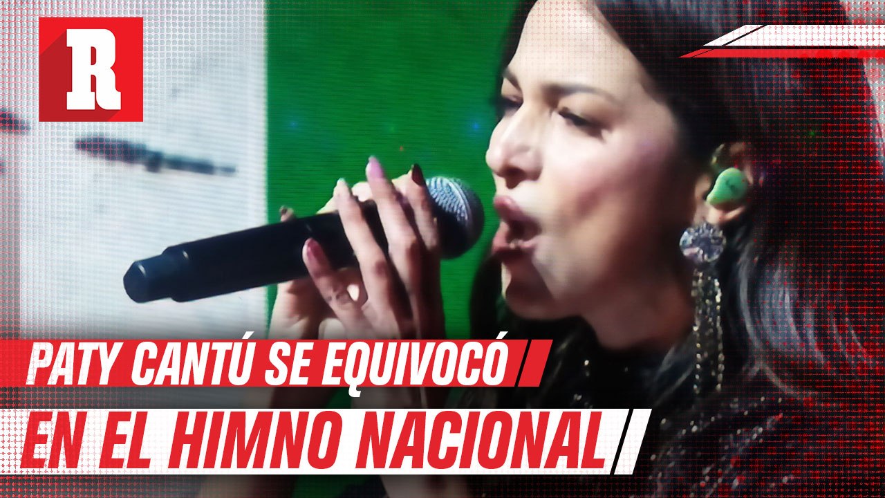 Paty Cantú se equivocó un par de ocasiones en el himno nacional