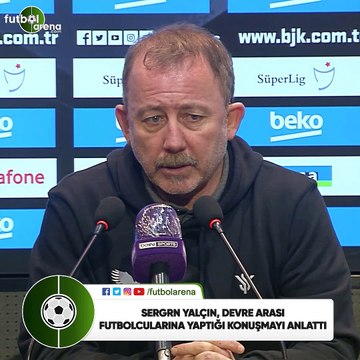 Sergen Yalçın, devre arası futbolcularına yaptığı konuşmayı anlattı