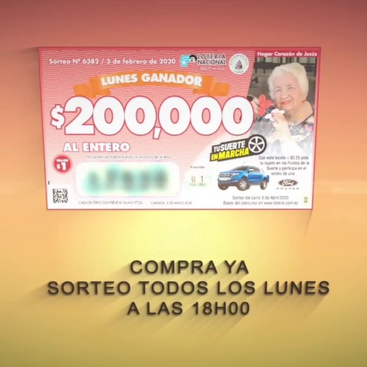 Resultados Lotería Nacional Lunes Ganador