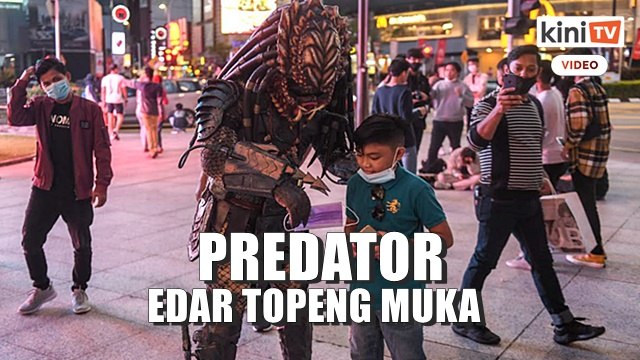 'Predator' edar 100 pelitup muka kepada orang ramai