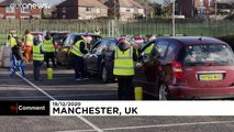 شاهد: موقف للسيارات في شمال غرب إنجلترا يتحول إلى مركز للتلقيح ضد كوفيد-19