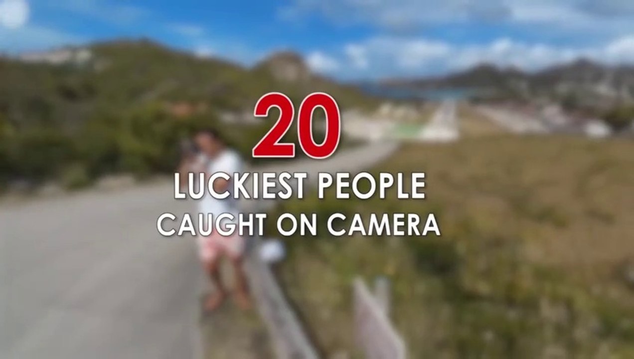 20 LUCKIEST PEOPLE CAUGHT ON CAMERA-Amazing video