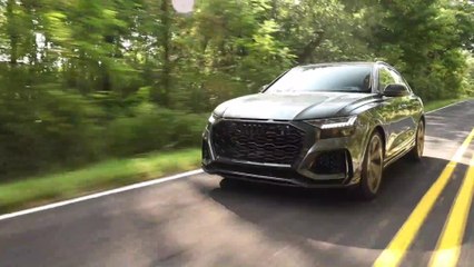 2020 Audi RS Q8 in Daytona Gray Driving Video
