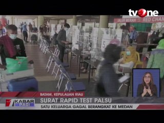 Surat Rapid Test Palsu, 1 Keluarga Gagal Berangkat ke Medan