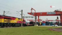 - İlk ihracat treni Çin’de resmi töreni bekliyor- Türkiye-Çin ilk ihracat blok treni yolculuğunu tamamladı