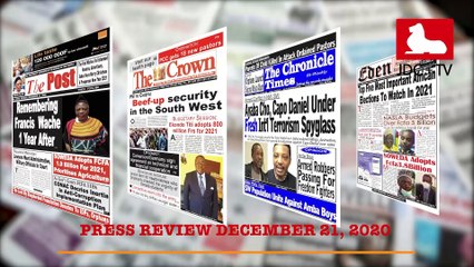 CAMEROONIAN PRESS REVIEW OF DECEMBER 21, 2020