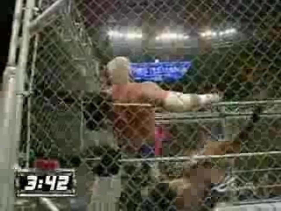 Ecw steel cage match bobby lashley vs hardcore holly