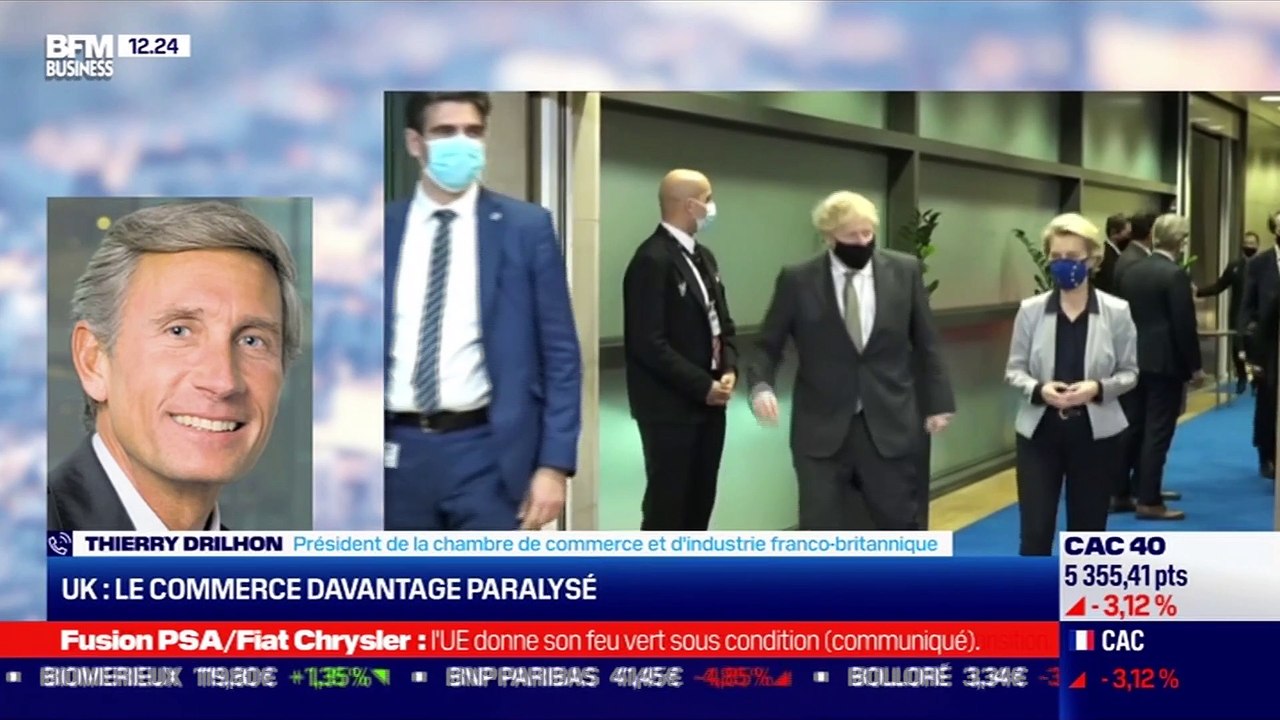 Thierry Drilhon (Chambre de commerce et d'industrie franco-britannique): UK, le commerce paralysé - 21/12