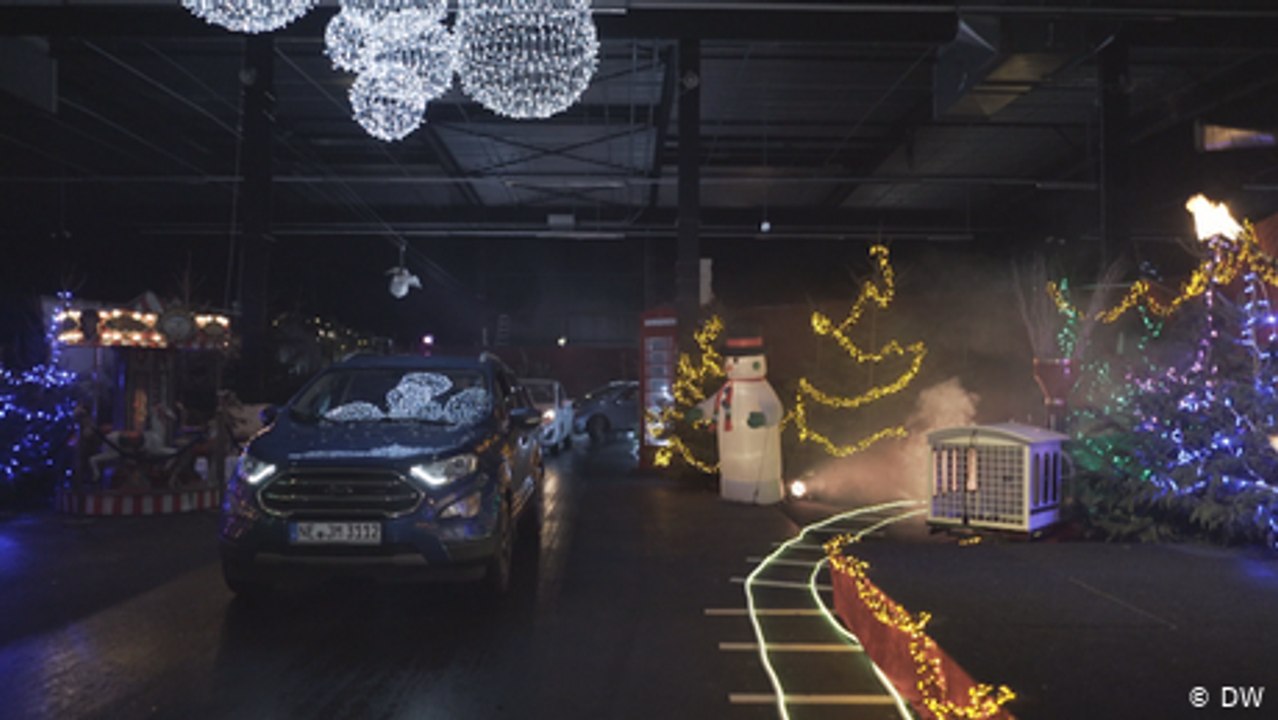 Drive-in-Weihnachtsmarkt in Zeiten der Corona-Pandemie