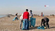 Mersin'de deniz kaplumbağalarının yuvalama alanı temizlendi