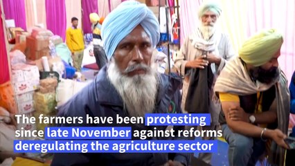 Foot massages, tattoos and dentists for defiant India farmers