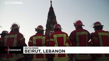 Beirut residents release lanterns to remember victims of Beirut blast