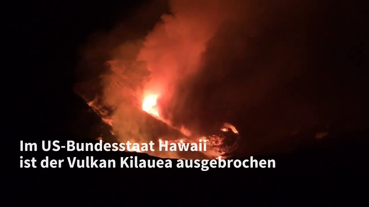 Vulkan Kilauea in Hawaii ausgebrochen