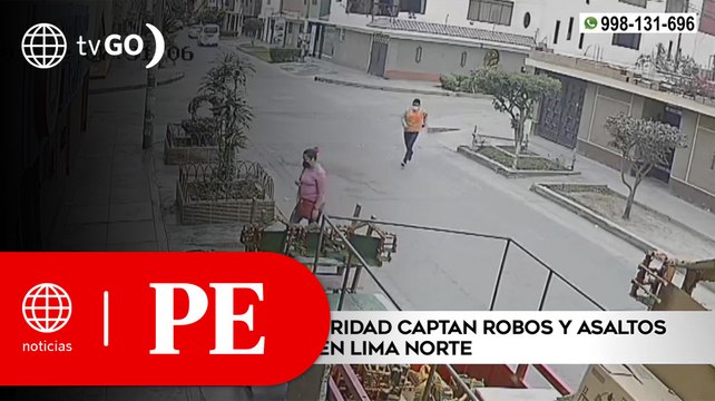 Cámaras de seguridad captaron robos y asaltos en Lima Norte | Primera Edición