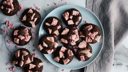 Triple Chocolate–Peppermint Cookies