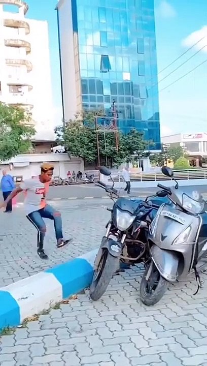 Best Tiktok Public Stunt Videos  Aakash Atanikar most popular jumps 2020.