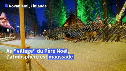 Finlande: sans touristes, ambiance solitaire pour le père Noël dans son village