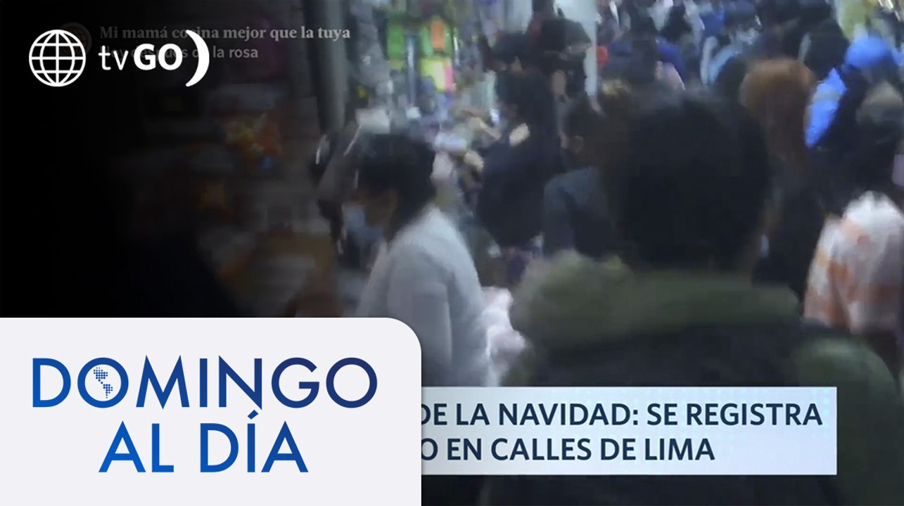 Caos y tráfico en calles de Lima a pocos días de la Navidad | Domingo Al Día