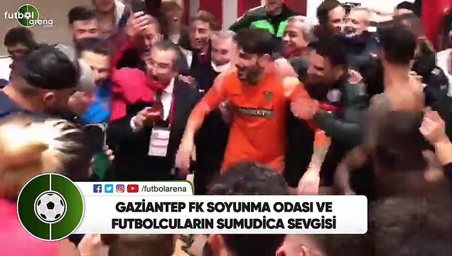Gaziantep FK soyunma odası ve futbolcuların Sumudica sevgisi