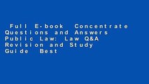 Full E-book  Concentrate Questions and Answers Public Law: Law Q&A Revision and Study Guide  Best