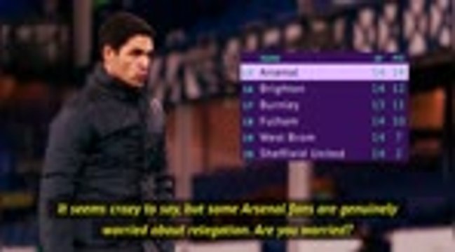 Arteta warns Arsenal to be ‘careful’ amid relegation worries