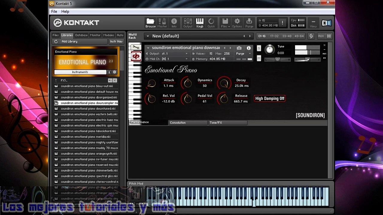 Emotional Piano - Libreria Kontakt 5 - Demo by Los mejores tutoriales y mas