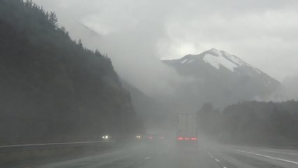 Heavy rain and snow to make for dangerous road conditions