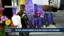 TNI-Polri Disinfeksi Gereja di Pontianak Menjelang Natal