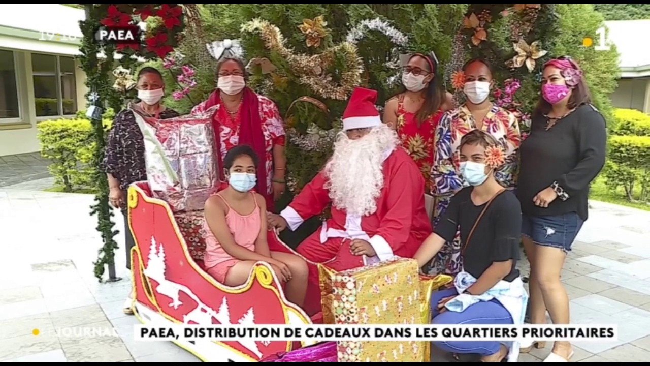 Paea, distribution de cadeaux dans les quartiers prioritaires