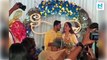 Gauahar Khan, Zaid Darbar twin in yellow on their first pre-wedding ceremony