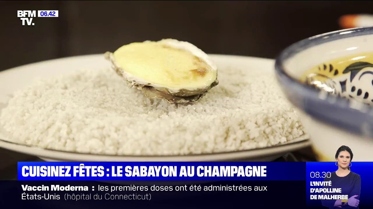 Cusinez fêtes - Comment réaliser un sabayon au champagne pour gratiner ses huîtres ?