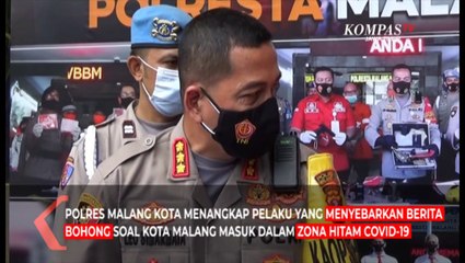 Polisi Tangkap Pelaku Hoaks Malang Zona Hitam