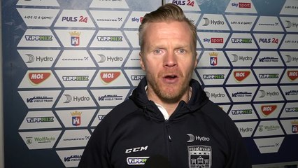 Antti Karhula nach dem Spiel gegen Salzburg
