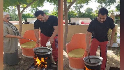 ऑनस्क्रीन मां संग चूल्हे पर खाना बनाते दिखे Salman Khan, Viral हुआ भाईजान का ये Video | FilmiBeat