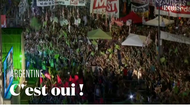 Explosion de joie à Buenos Aires après le vote du Sénat argentin légalisant l'avortement